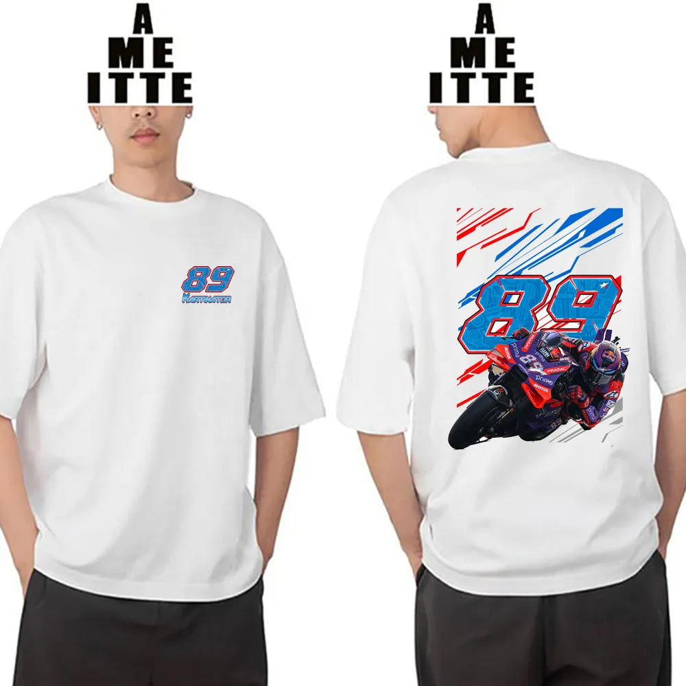 Camiseta Oversize Logo con Moto J.Martín