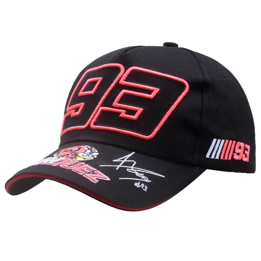 Gorra Negra y Roja M.Márquez