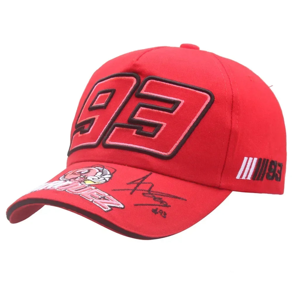 Gorra Negra y Roja M.Márquez