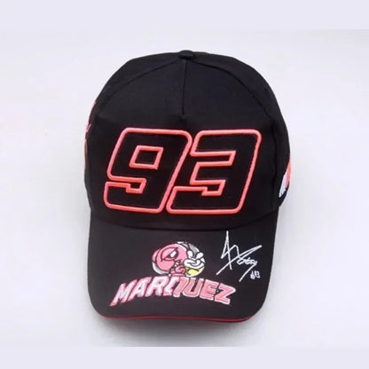Gorra Negra y Roja M.Márquez