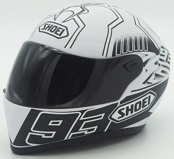 Mini Casco Blanco y Negro M.Márquez